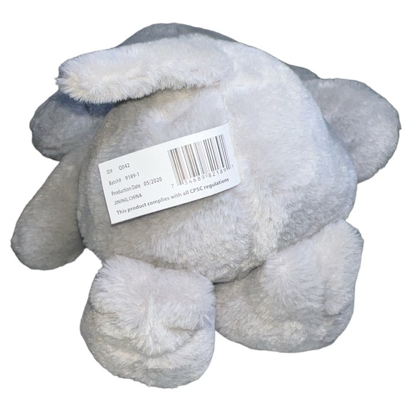 Kellytoy Gray Elephant Plush Rattle Stuffed Animal Toy Crinkle Ears 13" Baby - Picture 5 of 6